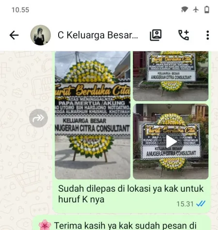 Pengiriman Papan Bunga Duka Mojorejo Karangmalang